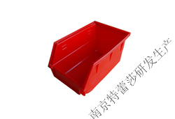 红色背挂式塑料零件盒
