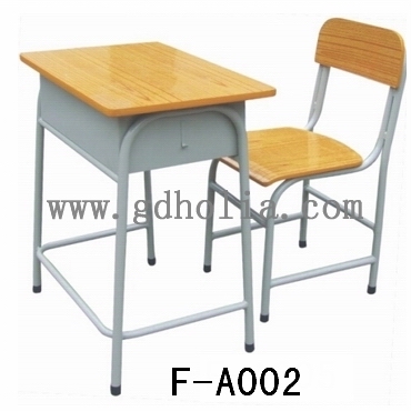 钢木课桌椅F-A002