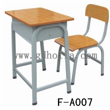 钢木课桌椅F-A007