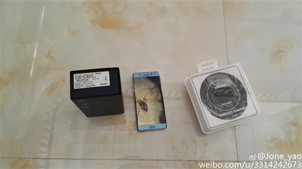 贴吧曝京东国行三星Note 7电池中招:珊瑚蓝款、网友炸锅