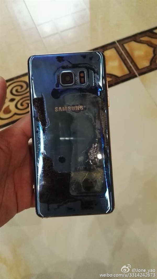 贴吧曝京东国行三星Note 7爆炸:珊瑚蓝款、网友炸锅