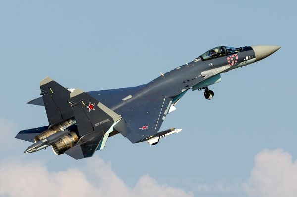 资料图片：俄罗斯苏-35S多用途战斗机。（图片来源于网络）
