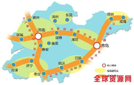 山东构建双核四带六区布局 2030年济南城市人口超500万