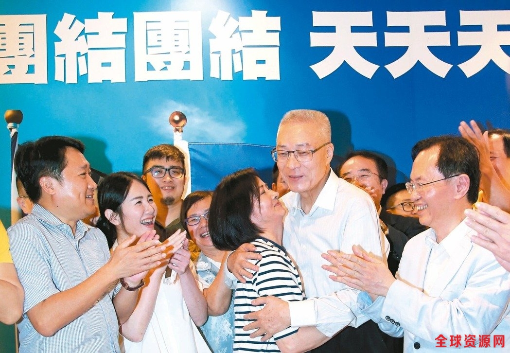 吴敦义虽然获得过半选票，打败最多对手，但得票率却是历届主席当选最低。