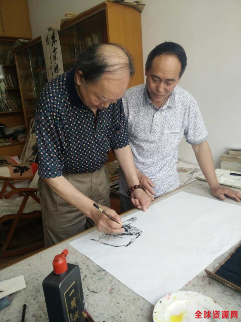 钱诗贵:山水画家马光启带徒授课记