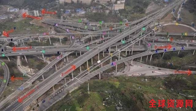 重庆刚完工的这座立交桥，导航都看哭了(组图)