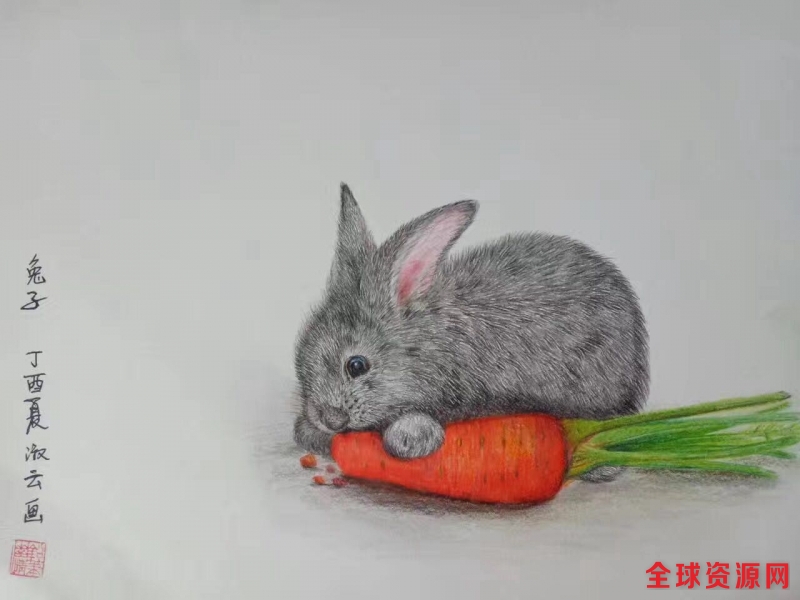全球报道: 世界在笔下变成了萌宠——夏淑云铅笔画欣赏