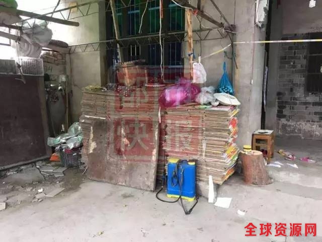 图为受害者的家。
