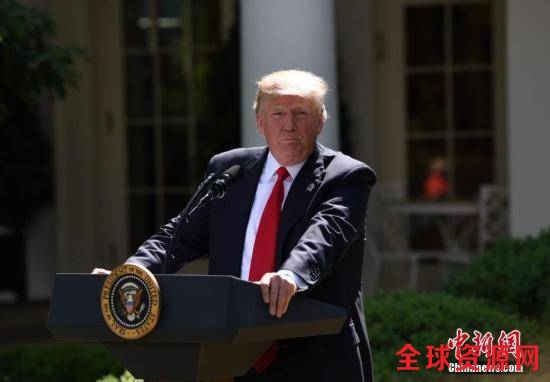 资料图：美国总统特朗普 中新社记者 刁海洋 摄