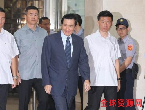 马英九出庭。图片来源:台湾中时电子报。 马英九出庭。图片来源:台湾中时电子报。