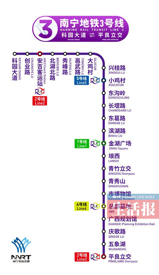 全球报道:地铁3号线首列"锦绣紫" 车身材料均为"南宁制造"