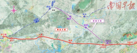 南宁至玉林有望开建高铁 获自治区3亿元资金支持