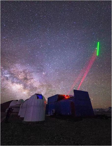 ▲资料图片：地星量子隐形传态实验，2017年4月拍摄于西藏阿里。（中科院供图）