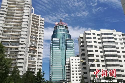  北京市亚运村北辰附近某小区楼外景。中新网 程春雨 摄