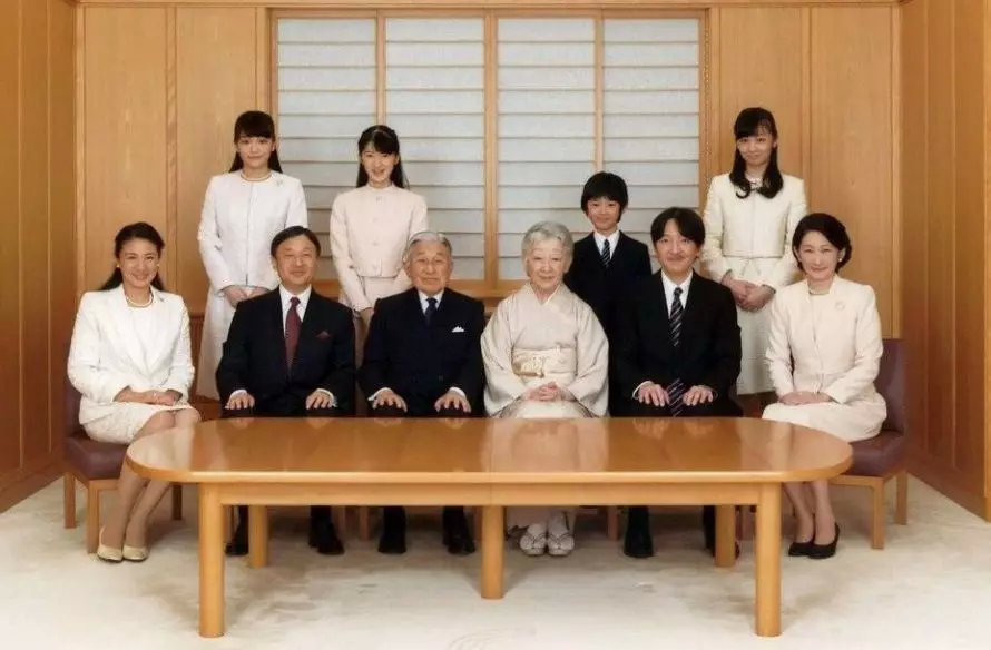 ▲日本皇室的全家福
