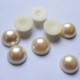 diy饰品配件批发3-14MM半边塑料珍珠 半圆珍珠(珍珠色白色)粘贴片