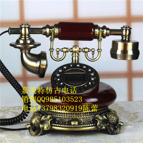 高温陶瓷电话、精品电话、仿古电话、欧式电话机实木款式