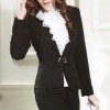 广州哪里的批发销售订制新款韩版修身职业装休闲女小西装外套套装
