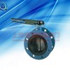手动软密封法兰蝶阀，D341X-10C