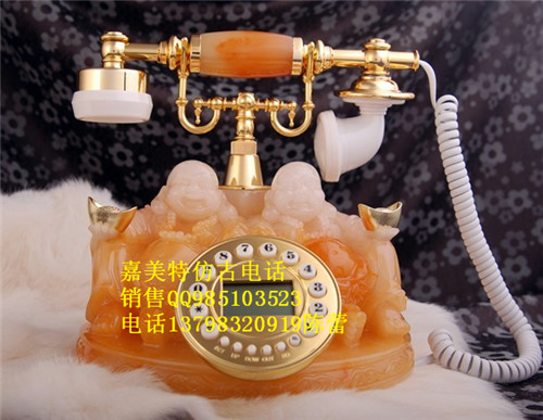 仿古电话机 树脂雕花复古电话机 老古董电话 欧式话机