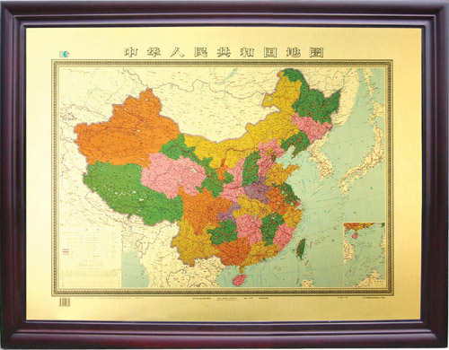 供应铜质中国地图  可订做地图
