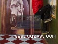 酒店壁画、KTV壁画、酒吧壁画、会所壁画、餐厅壁画图1
