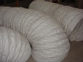 乔达环保独家生产DN350*3500帆布伸缩布袋 防尘下灰筒