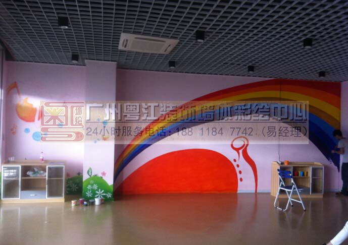 广州幼儿园彩绘幼儿园喷绘公司