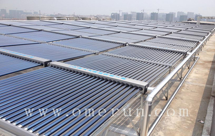 学校工厂员工宿舍平板太阳能集中供热水工程系统