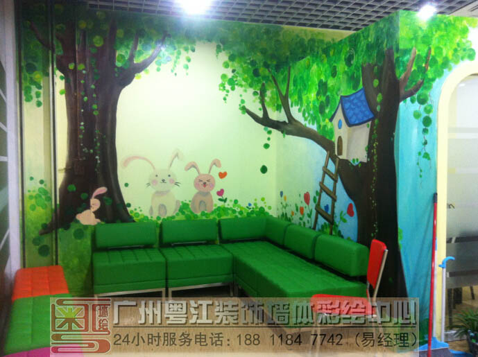 墙绘彩绘一条龙广州墙体彩绘公司珠三角墙绘艺术中心
