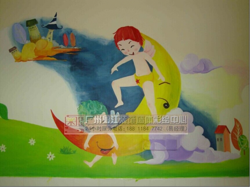 广州墙绘公司为您提供专业彩绘喷绘服务3D立体画手绘各种壁画