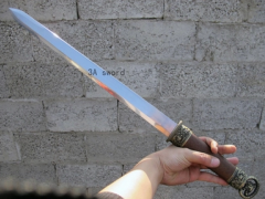 龙泉宝剑锰钢一体刀剑 防身影视手工 镇宅特价未开刃图2