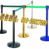 北京通州不锈钢银行两米线，黑色软隔离定做，45厘米栏杆座