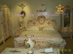 白雪公主欧式床实木床真皮软靠卧室家具双人1.8米婚床厂家直