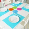 纯色防水耐高温西餐垫桌垫隔热垫 食品级硅胶锅垫 7色