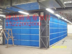 天津防火门厂家，无机布防火卷帘门安装，天津津达防火门图1
