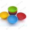 彩色环保硅胶碗 儿童碗 创意碗 圆形硅胶碗 宝宝碗
