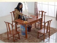 小花梨木茶桌图1