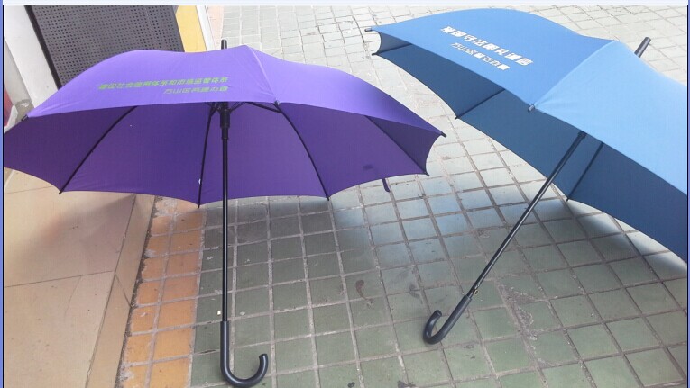 雨伞厂家珠海高品质订做LOGO23寸双骨直杆广告伞防紫外线