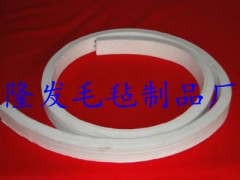 松软细白羊毛毡条，毛毡密封条，胶粘毛毡条图3