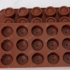 15连圆形便便形状 硅胶蛋糕巧克力冰格 冰块模具