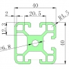 4040F工业铝型材