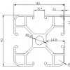 4040H工业铝型材