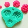 玫瑰花 硅胶翻糖模具 巧克力手工皂成型模具