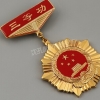 八一勋章订制,深圳建军节纯银奖章制作,铜质勋章