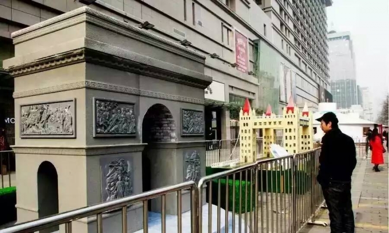 房地产开盘泰姬陵自由女神凯旋门等世界微建筑与国内建筑媲美