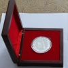 深圳金银币,制作纪念章加工厂家,庆典纯金银纪念章订做
