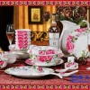 春节员工福利礼品陶瓷餐具  釉中骨质瓷餐具