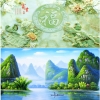 北京立足科技研究所|艺术玻璃背景墙|玉雕壁画