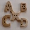 字母ABCDX椰子纽扣，椰壳纽扣